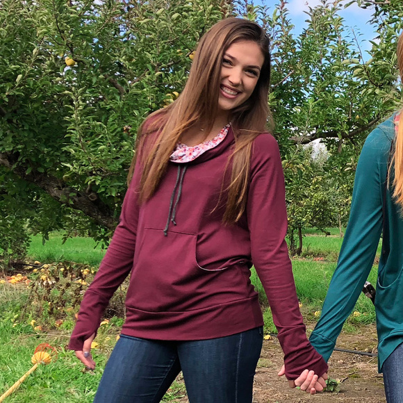 MAJAMAS Tops - MAJAMAS EARTH eco-friendly cowl neck pullover top